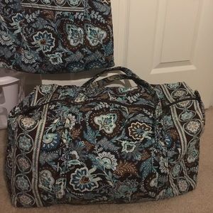 Java blue Vera Bradley weekend bag